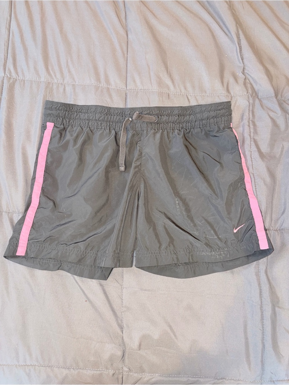 Nike Athletic Dept Gray Pink Running Shorts Women's Small